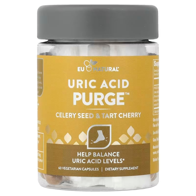 Frasco Eu Natural Uric Acid Purge de 60 cápsulas vegetarianas