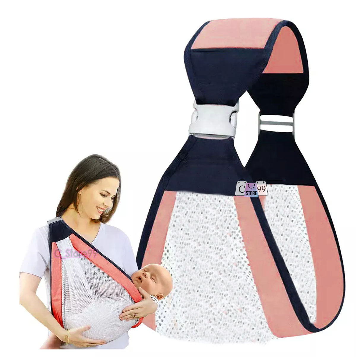 Cargador de bebé rosado